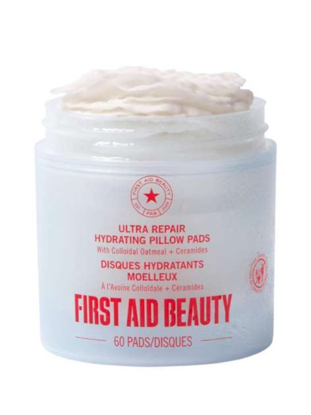 FIRST AID BEAUTY Ultra Repair Hydrating Pillow Pads with Colloidal Oatmeal and C